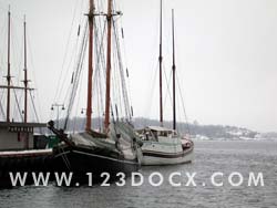 Anchored Sail Boats Photo Image